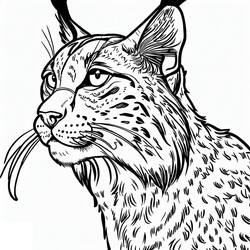 Lynx (Animals) coloring page #189212 to print and color