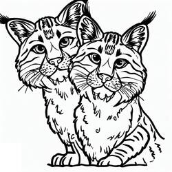 Lynx (Animals) coloring page #189213 to print and color