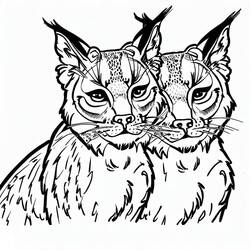 Lynx (Animals) coloring page #189215 to print and color