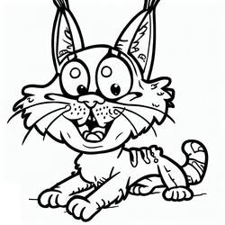 Lynx (Animals) coloring page #189216 to print and color