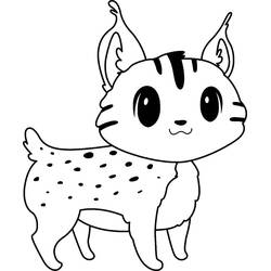 Lynx (Animals) coloring page #189222 to print and color