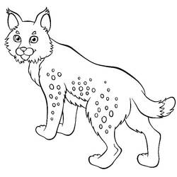 Lynx (Animals) coloring page #189226 to print and color