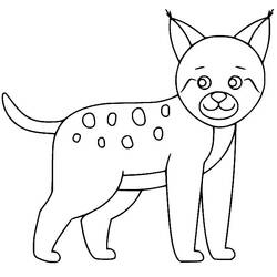 Lynx (Animals) coloring page #189238 to print and color