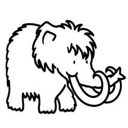 Coloring page: Mammoth (Animals) #19174 - Printable coloring pages