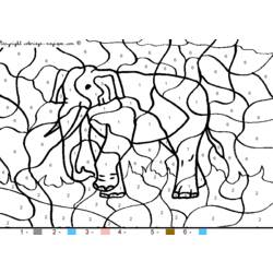 Coloring page: Mammoth (Animals) #19177 - Printable coloring pages