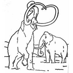 Coloring page: Mammoth (Animals) #19198 - Printable coloring pages