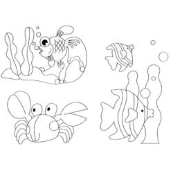 Coloring page: Marine Animals (Animals) #21982 - Free Printable Coloring Pages