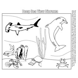 Coloring page: Marine Animals (Animals) #22086 - Free Printable Coloring Pages