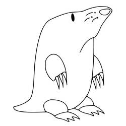 Mole rat (Animals) coloring page #210773 to print and color