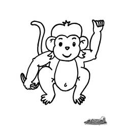 Coloring page: Monkey (Animals) #14156 - Free Printable Coloring Pages