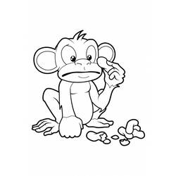 Coloring page: Monkey (Animals) #14157 - Printable coloring pages