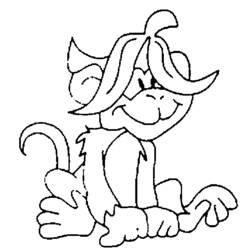 Coloring page: Monkey (Animals) #14197 - Free Printable Coloring Pages