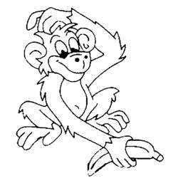 Coloring page: Monkey (Animals) #14201 - Free Printable Coloring Pages