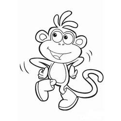 Coloring page: Monkey (Animals) #14209 - Printable coloring pages
