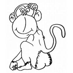 Coloring page: Monkey (Animals) #14251 - Free Printable Coloring Pages