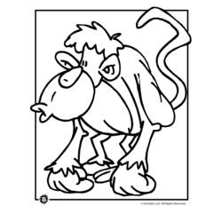Coloring page: Monkey (Animals) #14260 - Free Printable Coloring Pages