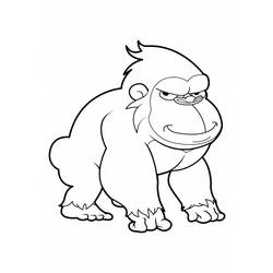 Coloring page: Monkey (Animals) #14282 - Free Printable Coloring Pages