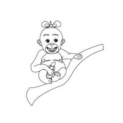 Coloring page: Monkey (Animals) #14292 - Free Printable Coloring Pages
