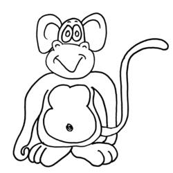 Coloring page: Monkey (Animals) #14305 - Free Printable Coloring Pages