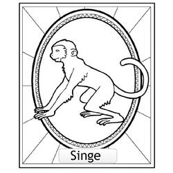 Coloring page: Monkey (Animals) #14318 - Free Printable Coloring Pages