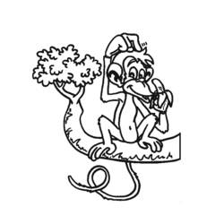 Coloring page: Monkey (Animals) #14327 - Free Printable Coloring Pages