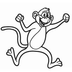 Monkey (Animals) coloring page #175034 to print and color