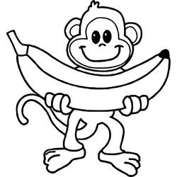 Monkey (Animals) coloring page #216787 to print and color