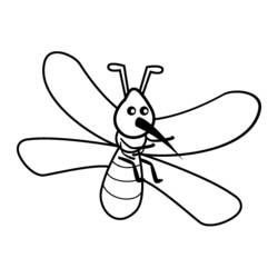Coloring pages: Mosquito - Printable Coloring Pages
