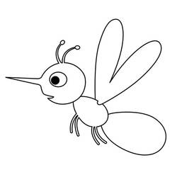 Mosquito (Animals) coloring page #207175 to print and color