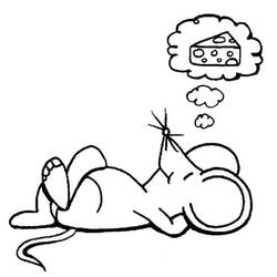 Mouse (Animals) coloring page #189523 to print and color