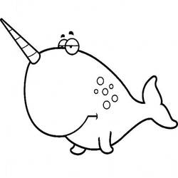 Narwhal (Animals) coloring page #186669 to print and color