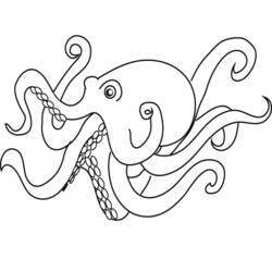 Coloring page: Octopus (Animals) #18913 - Free Printable Coloring Pages