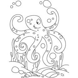 Coloring page: Octopus (Animals) #18946 - Printable coloring pages