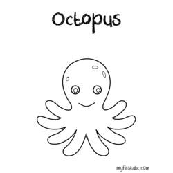 Coloring page: Octopus (Animals) #18949 - Printable coloring pages