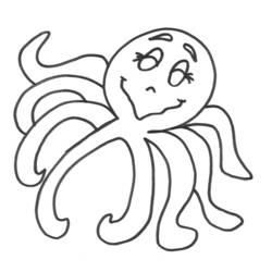 Coloring page: Octopus (Animals) #18959 - Free Printable Coloring Pages