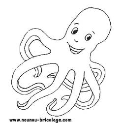 Coloring page: Octopus (Animals) #18975 - Printable coloring pages