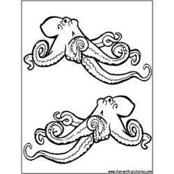 Coloring page: Octopus (Animals) #19041 - Free Printable Coloring Pages