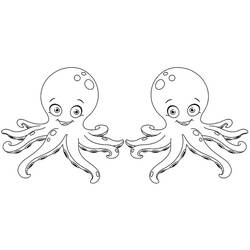 Coloring page: Octopus (Animals) #19049 - Printable coloring pages