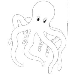 Coloring page: Octopus (Animals) #19058 - Printable coloring pages