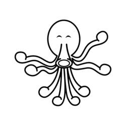 Coloring page: Octopus (Animals) #19061 - Free Printable Coloring Pages