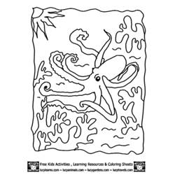 Coloring page: Octopus (Animals) #19071 - Free Printable Coloring Pages
