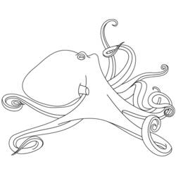 Coloring page: Octopus (Animals) #19075 - Free Printable Coloring Pages