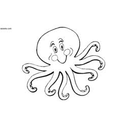Coloring page: Octopus (Animals) #19076 - Printable coloring pages