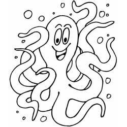 Octopus (Animals) coloring page #194431 to print and color