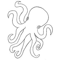 Octopus (Animals) coloring page #194432 to print and color