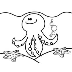 Octopus (Animals) coloring page #194438 to print and color