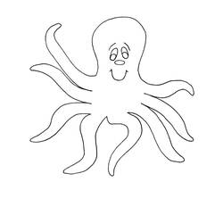 Octopus (Animals) coloring page #194439 to print and color
