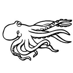 Octopus (Animals) coloring page #194441 to print and color