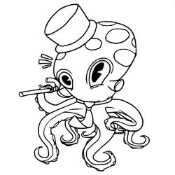 Octopus (Animals) coloring page #194445 to print and color