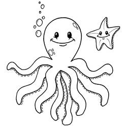 Octopus (Animals) coloring page #194449 to print and color
